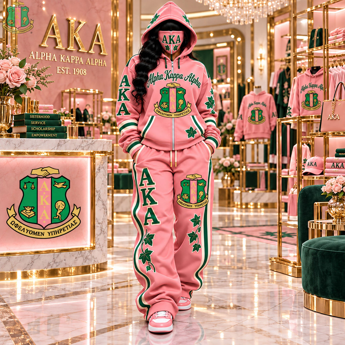 Premium Masked Hoodie Tracksuit Set HANNN TND AKA 19102613