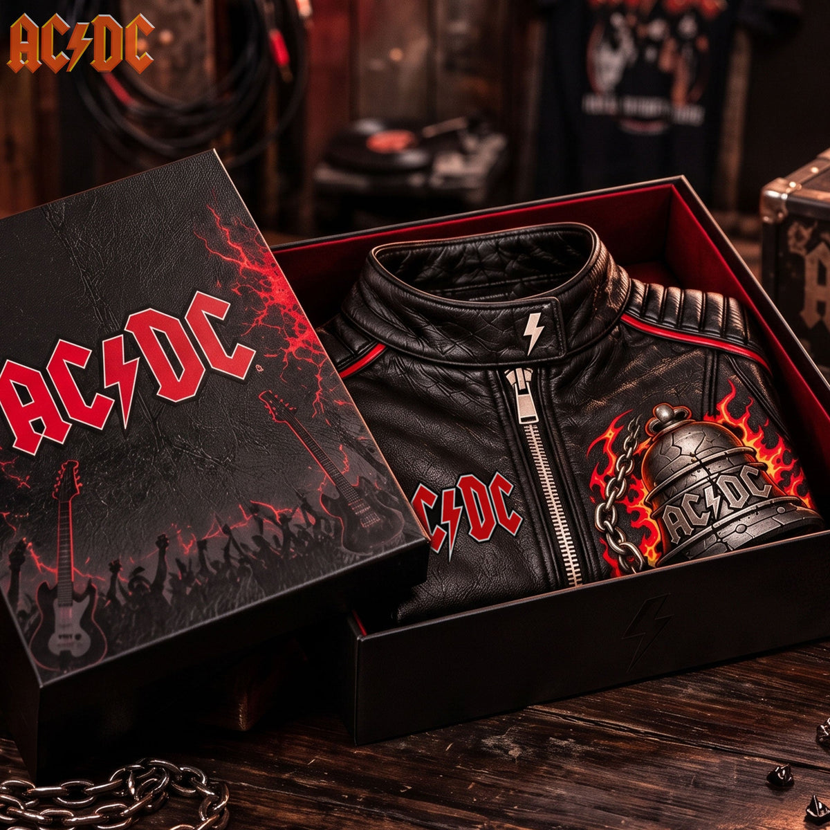 Women's Leather Zip-up Jacket HANNN TND ACDC 20102611