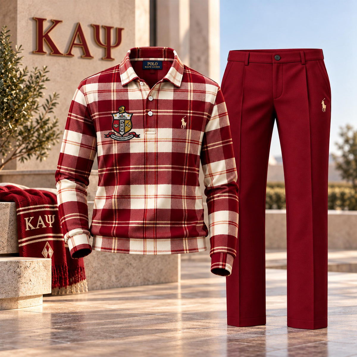 Premium Long Polo & Pants Set TLQ DBD KAP 2610263